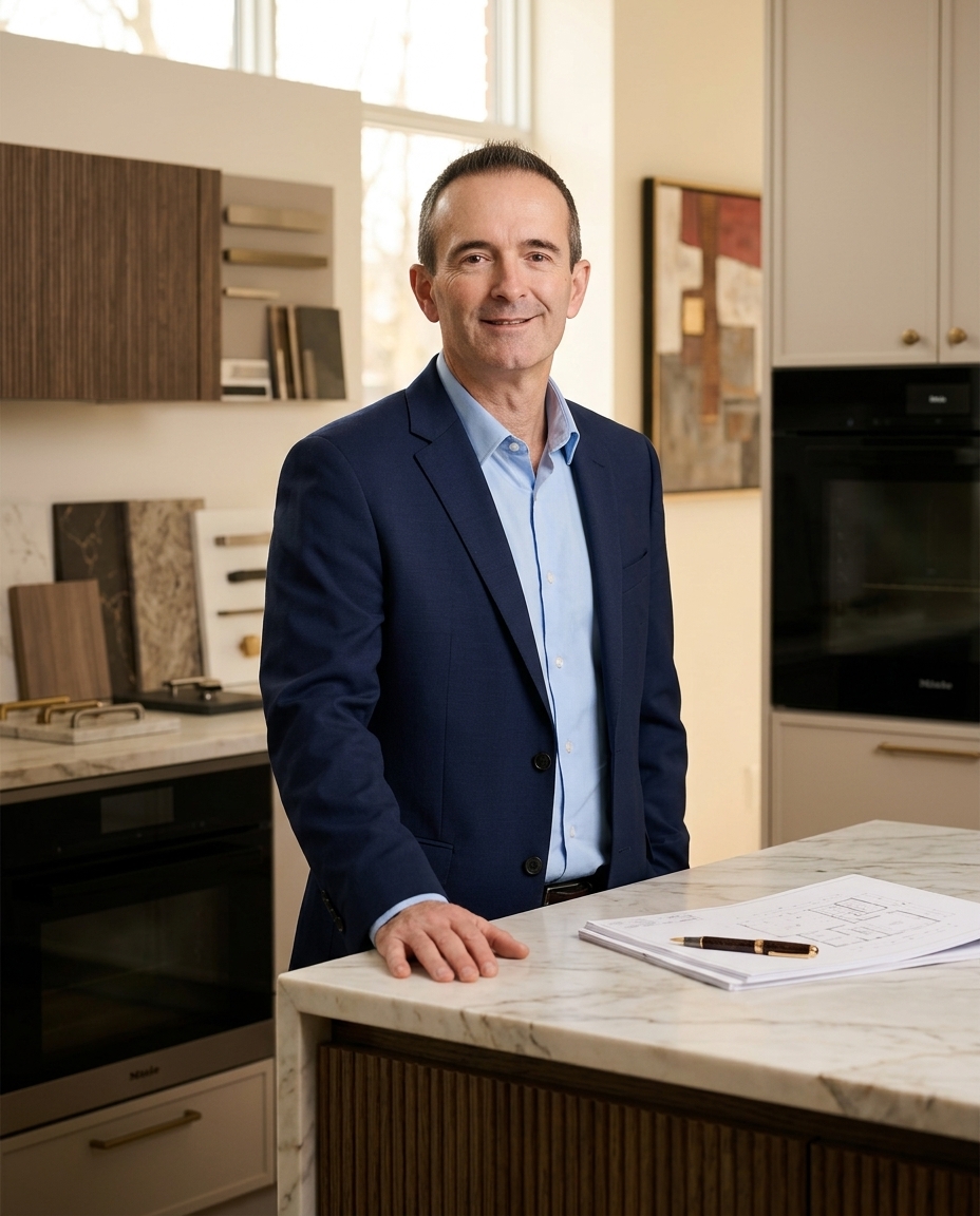 Portrait de Michel Désilets, designer cuisiniste